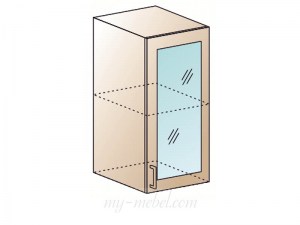 Шкаф 1 стеклянная дверь ШВС-400/900 (Миф)